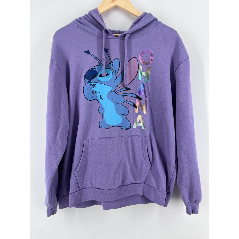 Disney Lilo & Stitch Ohana Purple Hoodie and Jogger Set Womens 3XL Comfy Cozy